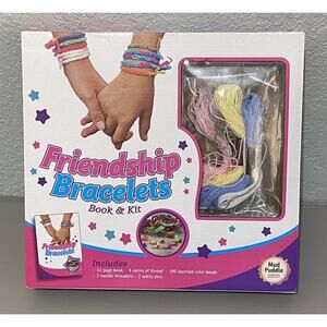 Friendship Bracelet Making Kit With Book Beads Thread DIY Gift Mud Puddle Age 8+